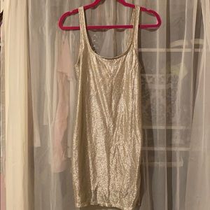 Forever 21 Silver Bodycon Dress